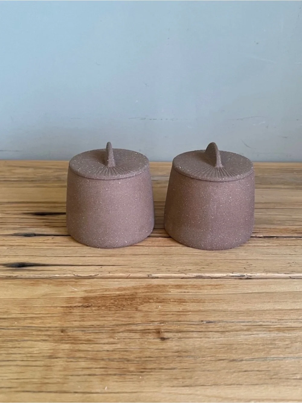 Magenta Citrine Spice Jars or Cream and sugar Jars (NIB)